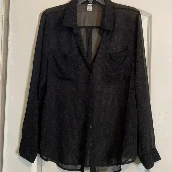 Old navy sheer blouse - Picture 1 of 3